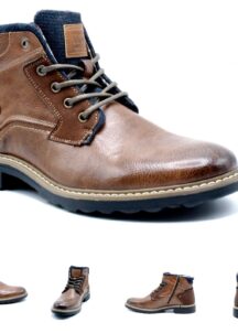 Boots Homme – Simili Cuir – Camel – 117920 - VOG