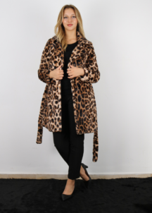 Manteau Effet Fourrure Femme-300404-VOG